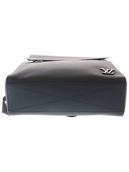 Louis Vuitton LV Aerogram Fast Line Leather Backpack Black